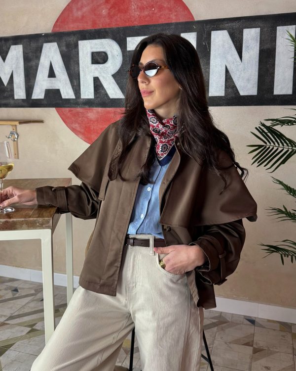Gabardina Cagliari marrón